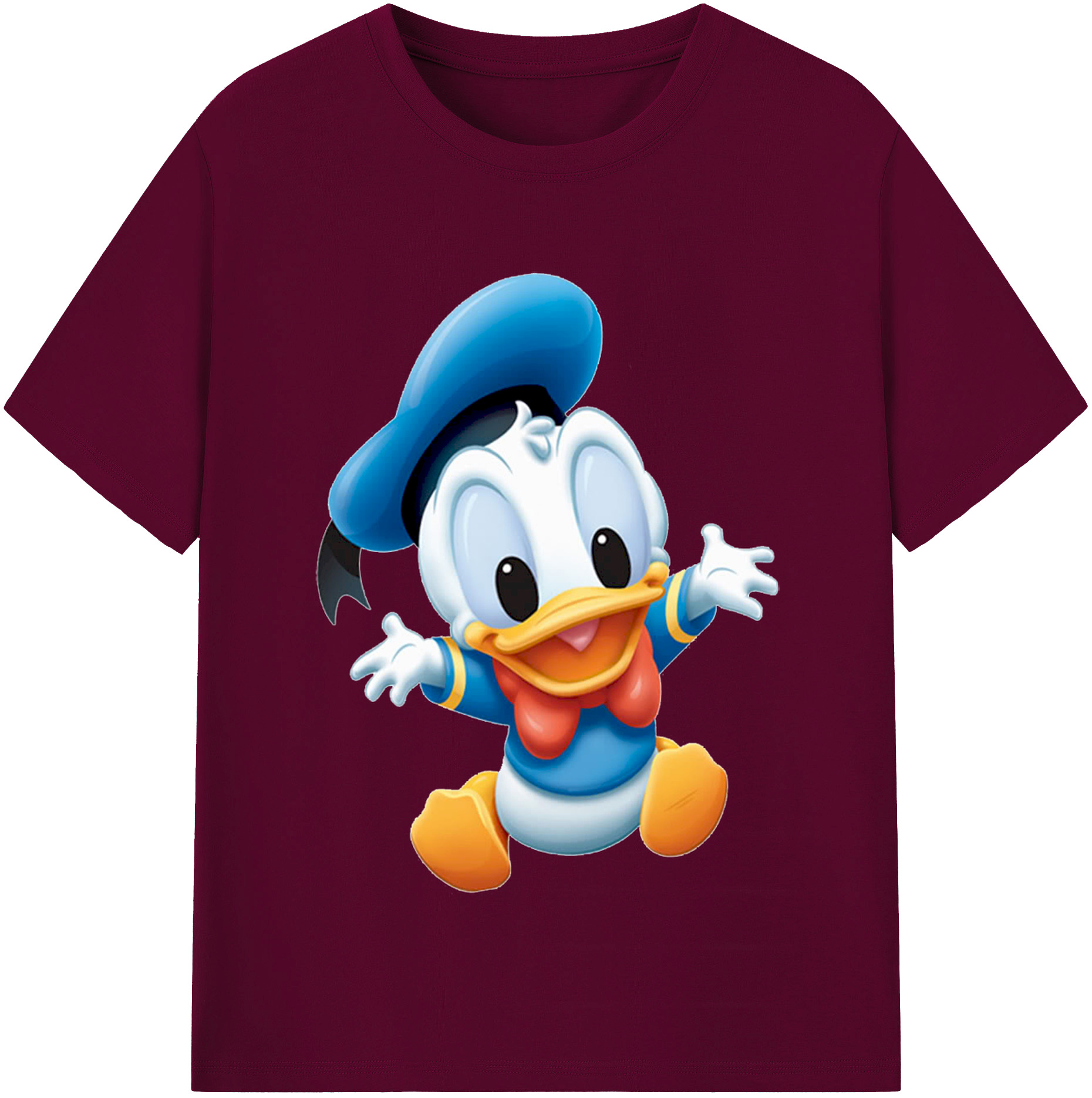 （画像用） ミッキーマウス Mickey Mouse レディースカジュアルプリントTシャツ（綿100％）
